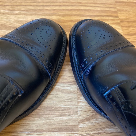 Allen Edmonds Lexington Brogue Cap Toe Oxford Black Men’s Size US 10 A EUC - Picture 9 of 11